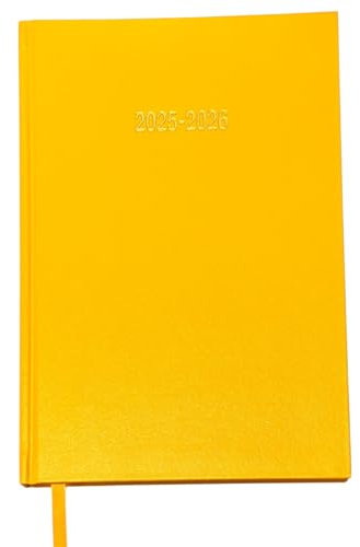 Shineone 2024–2025 Akademischer Terminplaner, Premium-Wochenplaner, Hardcover und Lesebändchen, Halbjahresplaner, Organizer für Schüler und Lehrer, Hardcover (gelb)