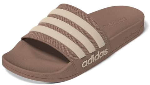 adidas Ciabatte Adilette unisex per adulti, argilla calda/sabbia di cristallo/argilla calda, 12 donne/11 uomini, Argilla calda sabbia cristallo argilla calda, 45 1/3 EU