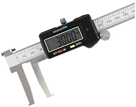 Innennut-Messschieber 9-150 mm/0,02 Edelstahl-Innenmessschieber Doppelklaue Professionelles Messwerkzeug-Lineal