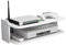 Guoyoocc Floating Tv Shelf Set-top Box Shelf,Sky Box Shelves,Unit Storage Rack,Cable Box,2 Tier Wall Mounted Media Console For Cable Boxes/Routers/Remotes/DVD Players/Game Consoles,White