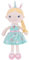 GAGAKU Weiche Stoffpuppe 40cm Schutzengel Puppen, Taufgeschenk für Baby Mädchen Kuscheltier Glücksbringer für Kinder im Alter von 3-5 Jahren - Einhornmädchen