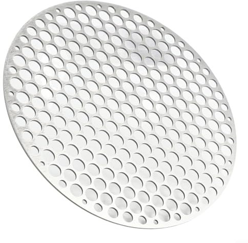 Besttoolifes Edelstahl-Kühlroste, Grillrost, für Kuchen, Kekse, Fleisch, Pizza, Brot, runder Ofen-Braten-Drahtgitter, Grill-Backblech zum Braten, Backen, Grillen (20 cm)