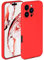 ONEFLOW Cover morbida per iPhone 16 Pro Max in silicone con protezione per fotocamera, custodia in silicone con protezione elevata per display, cover posteriore morbida, colore rosso