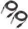 SAROAD 2 cables USB macho a XLR hembra para micrófono USB
