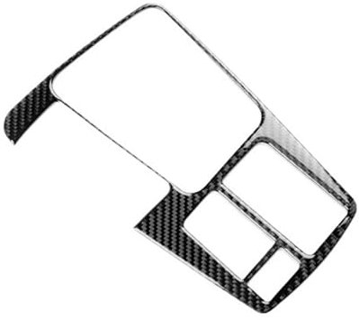 Auto Interieur Abdeckung Für Seat Für Leon 2017 2018 2019 Echte Weiche Carbon Faser Aufkleber LHD RHD Auto Getriebe Shift Inneren Rahmen Panel Trim Innen Zubehör Auto Interieur Panel(LHD Black)