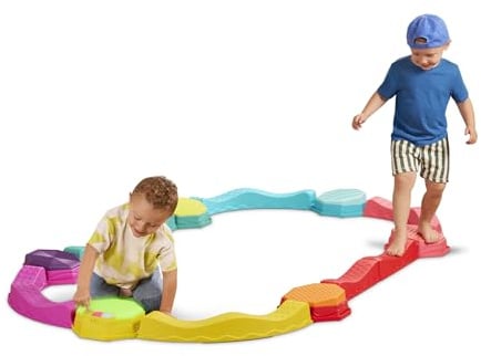B. toys Balance & Groove Set, musikalische Balancierbalken | 14-teiliges Set mit 8 Wellenbalken, 5 Sinnessteinen und 1 Musikkapsel; für drinnen und draußen, Musikalisch; 3+ Jahre