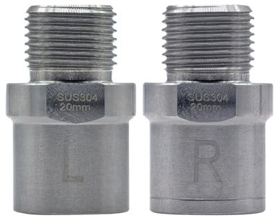 Asukohu 1Pair Bike Pedale Extenders Fahrräder Pedale Verlängerungsschrauben Abstandshalter Die Pedaleadapter Erweitern Um 20 Mm/ 0 79 Zoll Verlängert Werden