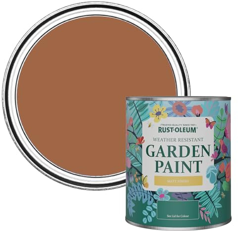 Rust-Oleum Mould Resistant Garden Paint in Matt Finish - Cinnamon 750ml