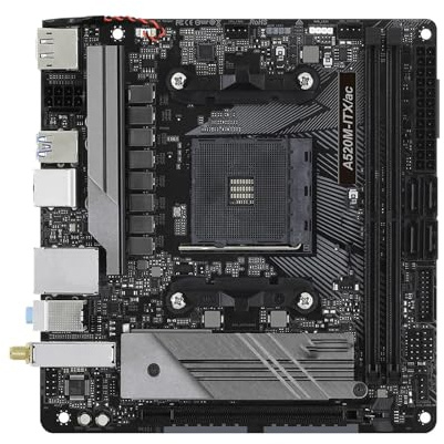 motherboard Fit For ASRock A520 Mini-ITX Motherboard A520M-ITX/AC Socket AM4 64GB DDR4 NVMe SSD M.2 Support 5800 3400G 3200 3600 5600 3900 Cpu