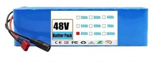48V 20Ah Batterie De Vélo Électrique 13S3P Batterie Étanche pour Trottinette Électrique Batterie Haute Puissance Batterie Lithium Rechargeable XT60