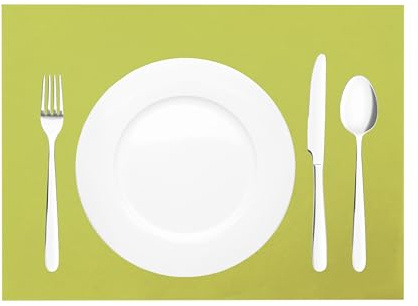 Sovie HORECA Tischset in KIWIGRÜN aus Linclass Airlaid, 40 x 30 cm, 100 Stück, hochwertige Einweg Platzdeckchen für Gastro, Restaurant, Catering und Hotel