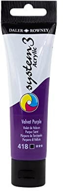 Daler-Rowney System3 Acrylic Paint, Plastic Tube, 2oz - 59 ml, Velvet Purple