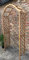 RUDDINGS WOOD Wooden Garden Tan Arch - Wood Arbour Pergola Plant Support