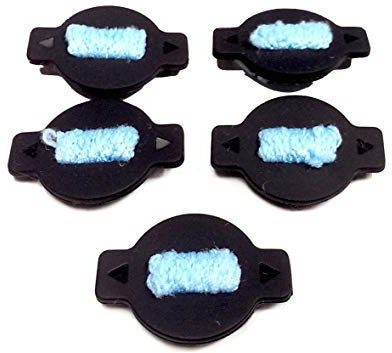 5 Hochwertige Hannets® Pads kompatibel mit iRobot Braava I Reinigungspads Dochte Wischroboter Ersatzteil I Braava 380, 380T, 390, 390T, Mint Plus 5200, 5200C Zubehör Ersatzpads für Pro-Reservoir