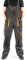 ART.MAS Classic Bib and Brace Dungaree Overalls, Pro Wear Workwear, S-3XL Size - Multipockets, Pocket For Knee Pads, Durable Triple Stitched Seams, 2 colors (46/48-64EU, Grey-Orange)