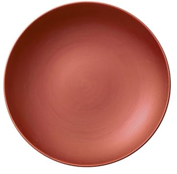 Villeroy & Boch Manufacture Cuencos de pasta Porcelana Premium, Rojo (Glow), Fuente 23cm