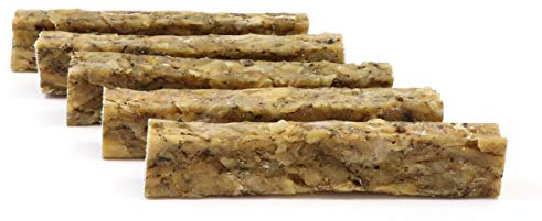 DOGBOSS 100% Natur Kauriegel, Hundeleckerli, gesunder Hundesnack, Rinderhaut mit Pansen, 5 Stück 22 cm