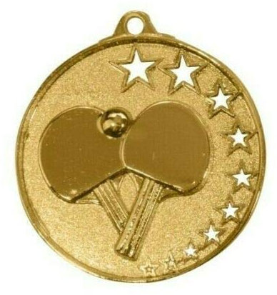 RaRu 10 Tischtennis-Medaillen mit Bändern