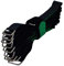 Lumonic 10x Klettbinder 600x38mm normal Schwarz Grün - Wiederverwendbare Kabelbinder aus Klettband - Zum Befestigen oder Kabelmanagement