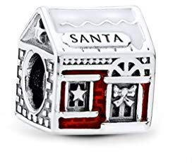 FGT Ciondoli natalizi compatibili con braccialetti Pandora Moments Albero Candy Cane Donne Ragazze Figlia Famiglia Regalo S925, Misura unica, Argento sterling, Nessuna pietra preziosa