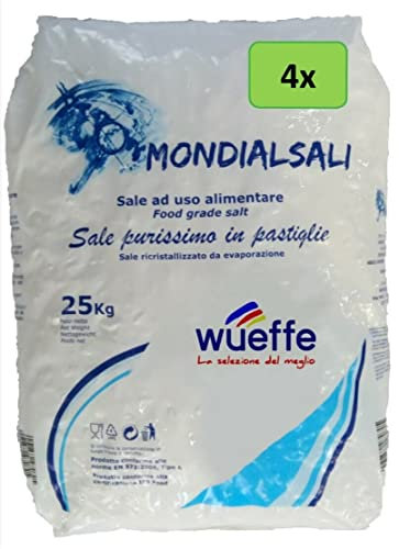 Sale iperpuro in pastiglie per addolcitore e depuratore – 4 sacchi da kg 25