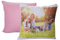 PrintedGift Cuscino personalizzato con foto stampa in HD, Idea regalo personalizzato per ogni occasione, cuscino personalizzato con federa e imbottitura, Made in italy, Rosa 40x40
