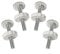 YMWALK 4 Pcs Pressure Baby Gates Threaded Spindle Rods M10(10mm) Walk Thru Gates Accessory Screw Bolts Kit Fitting for Pressure Mounted Baby and Pet Safety Gates(White)