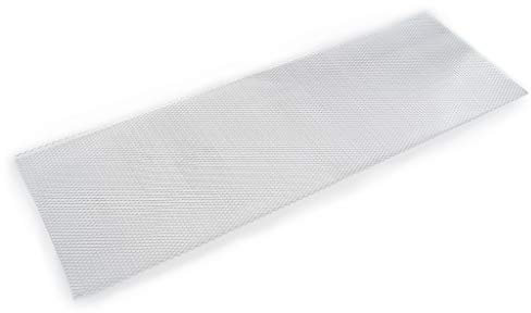 Griglia da corsa a nido d'ape, in alluminio, colore argento, per paraurti anteriore, 100 x 33 cm
