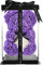 KWT Valentine's Gift,Birthday Gifts, Rose Flower Bear-Hand Made Rose Teddy Bear Hug Hear,Gifts for mom, Gifts for Girls,Unique Giftst For Lover, 10 Inches Clear Gift Box Included (purple)