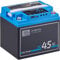 ECTIVE Gel Batterie DC45SC - 12V, 45Ah, mit PWM-Solarladeregler, Nachfüllpacks, LCD-Display - Deep Cycle VRLA Versorgungsbatterie, Solarbatterie, Bootsbatterie, Starterbatterie für Wohnwagen, Camper