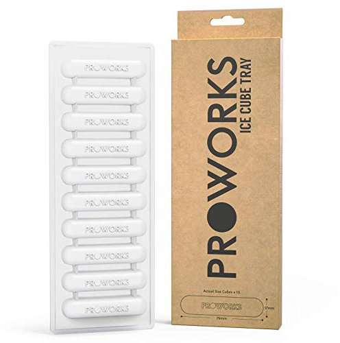 Proworks Stick Ice Cube Tray, Easy Remove Silicone Ice Moulds & BPA Free, Ideal for Sports Water Bottles, Gin & Cocktails