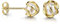 XAANA Damen-Ohrstecker mit synth. weißer Perle 14 kt / 585er Gelbgold AMZ0542