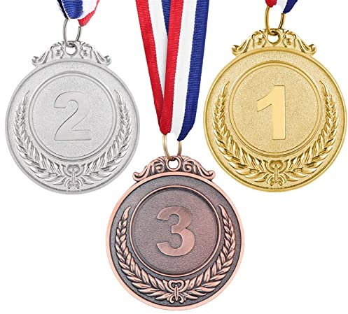 WANGCL 3 x Gold-, Silber-, Bronze-Medaillen für Kinder, Sport oder andere Wettkämpfe