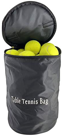Tennis Ball Bag Portable Tennis Ball Basket 45 Capacity Tennis Balls Storage,Tennis Basket for Tennis Training,Tennis Balls Storage Bag,Baseball Ball,Table Tennis or Pickle Ball Bag Storage(Black)