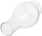 PATKAW Abat- de Cheminée en Verre 1 Pc Lampe à Pétrole Clair Lampe à Huile Remplacement de La Lampe Cheminée en Verre pour Lampe à Huile