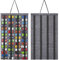 JOYMOMO Hanging Storage Organizer for Toy Cars Felt Display Case Hold Up 60 Toy Cars (Without Accessories)(Gray)