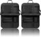 CaiTang 2 Pezzi Organizer Protezione Sedile Posteriore Auto, Bambini, con Tavolino Pieghevole, Impermeabile, con Tasche, Materiale in Tessuto Oxford, Nero