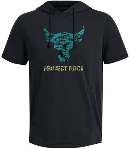 Under Armour Project Rock Payoff Herren-Kapuzenpullover, kurzärmelig, Frottee
