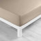 douceur d'intérieur, Drap Housse (160 x 200 cm) Lina Sable, 100% Coton