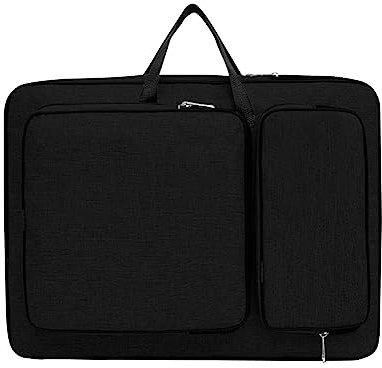 A3 - Funda Portátil para Tablero de Dibujo, Bolsa de Transporte de Arte Impermeable, Mochila Grande con Correa para Bocetos y Pintura