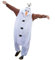 Timesun Kostüm Olaf Einteiler Snowman Schneemann Onesie Jumpsuit Tier Relax Kostuem Damen Herren Pyjama Fasching Halloween Schlafanzug Cosplay Erwachsene Karneval (Weiß, L(165-175CM))