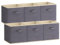 Lifewit 6 Stück Aufbewahrungsbox aus Stoff, Faltbar Aufbewahrungswürfel Kallax Boxen Aufbewahrung aus Vliesstoff mit Griff für Würfelregal Kallax Boxen Regal Einsatz, 33x38x33cm, Grau