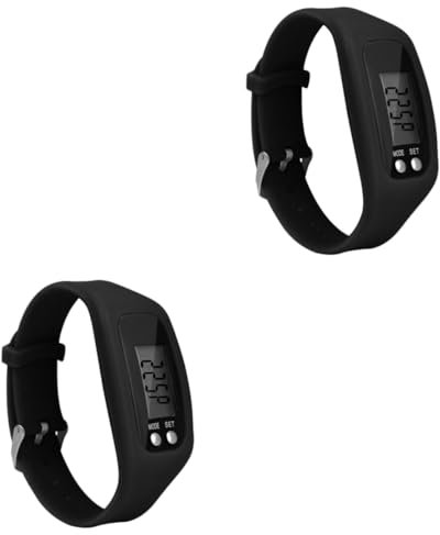 Yardwe 2st Schrittzähler Kalorien Monitor Uhr Sport Armband