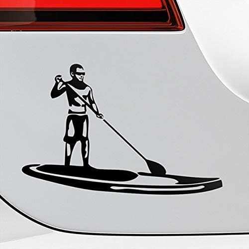 Rakelfix SUP Stand up Paddling Paddler Typ6 20cm Autoaufkleber,Wandtattoo, Aufkleber, Waschanlagenfest, Profi-Qualität, Decal,Sticker