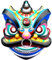 Sanfly Masques De Dragon Chinois Masque Oriental 3D Masque À Tête De Tête en Plein Visage Masque Animal pour Fête De Mascarade