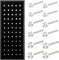 Yolev 60 Stück Nasenstecker Chirurgenstahl Nasenpiercing Stecker Gerader Silberner Nasenring Ohrstecker Körper Kleiner Piercing Nase Schmuck mit Verpackung 1,5/2/2,5 mm Nostril Piercings Stecker