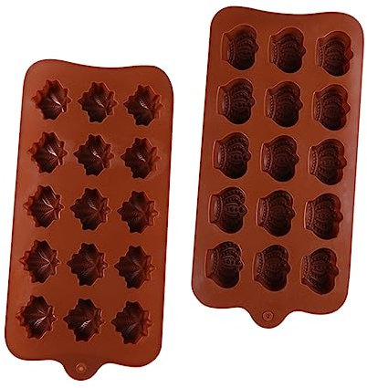 Cabilock 2 Stück Schokoladenform Küche Schokoladen Backformen Antihaft Schokoladen Backform Backen Schokolade Silikonformen