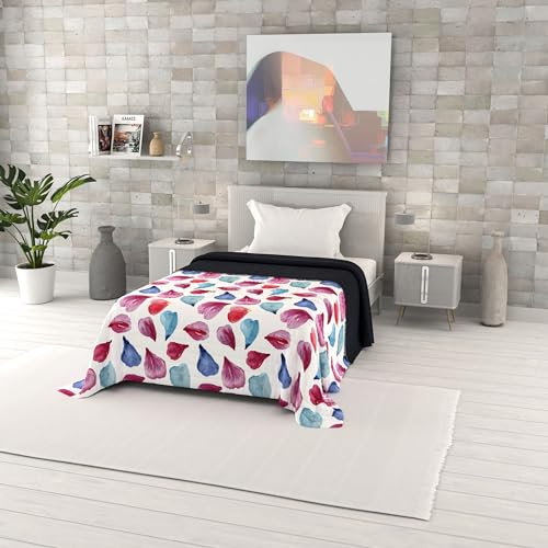 Italian Bed Linen Gedruckt Sommer steppdecke Fantasy, Petali, 170x270cm