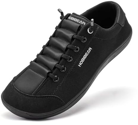 HOBIBEAR Unisex Breite Barfuss Schuhe Damen Herren Minimalistische Barfußschuhe Outdoor Trail Running Schuhe Leicht und Bequem