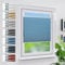 Grandekor Verdunklungsplissee Wabenplissee ohne Bohren Weiß-Himmelblau 70x110cm (BxH) Klemmfix Plissee ohne Bohren Verdunkelung Thermo Rollo Wärmedämmung, Privatsphäre - & Sonnenschutz
